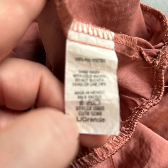 Charlotte Russe Peasant Blouse Top Women's Large Bronze Vixen Fairygoth Romantic - Picture 8 of 12